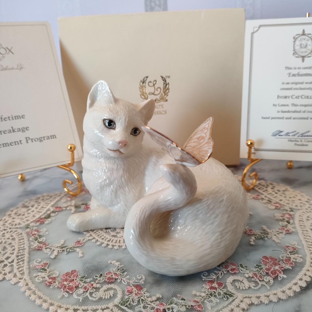 レノックス 子猫の女神 ジュエリー 猫 陶器 置物 キャット 24K エジプト-