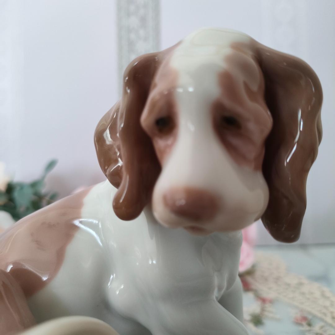 【美品】リヤドロ LLADRO 「僕じゃないよ」 絶版品 犬 DOG 陶器 人形
