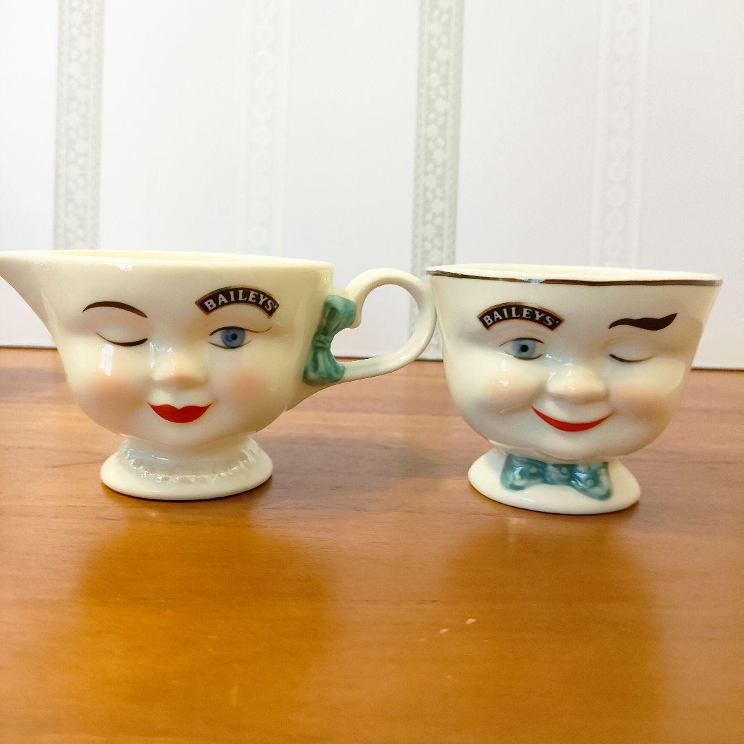 B品セール 希少品◇ベイリーズ フェイス カップ 陶磁器 陶器 コーヒー