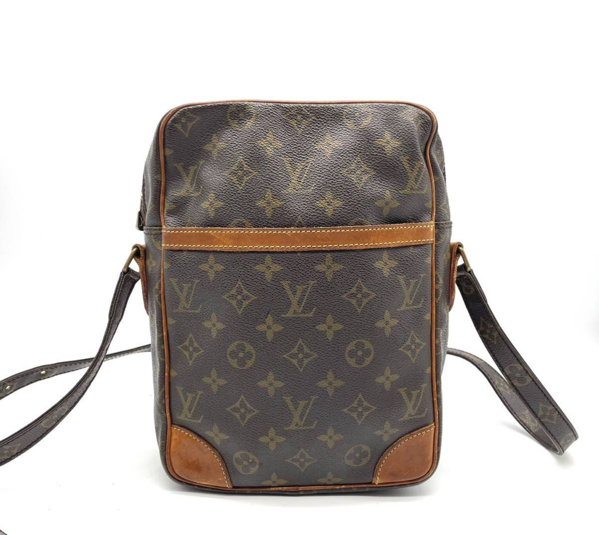 1円 LOUIS VUITTON ルイヴィトン ダヌーブMM M45264 モノグラム ショルダーバッグ ポシェット クロスボディ 斜め掛け