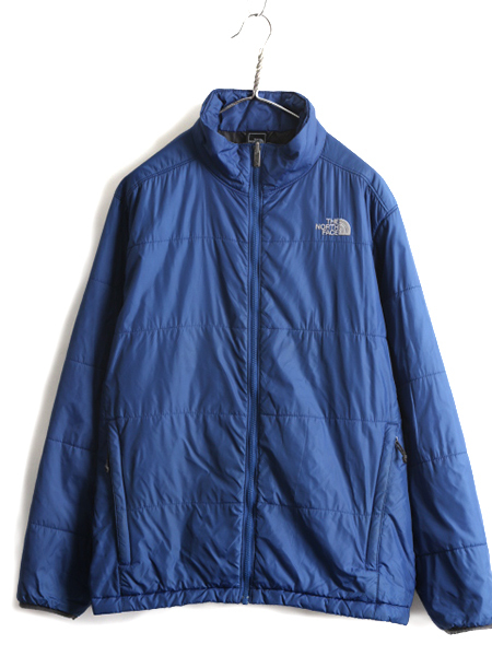 ■ ノースフェイス 中綿 キルティング ナイロン ジャケット メンズ L / The North Face ジャンパー ブルゾン ハイネック アウトドア 青 紺_画像1