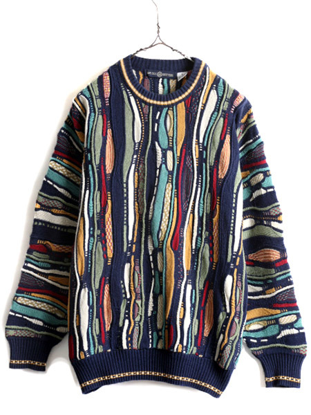 大人気新品 コットン 立体編み 3D KNITTERS CAPEISLE □ 90s アクリル