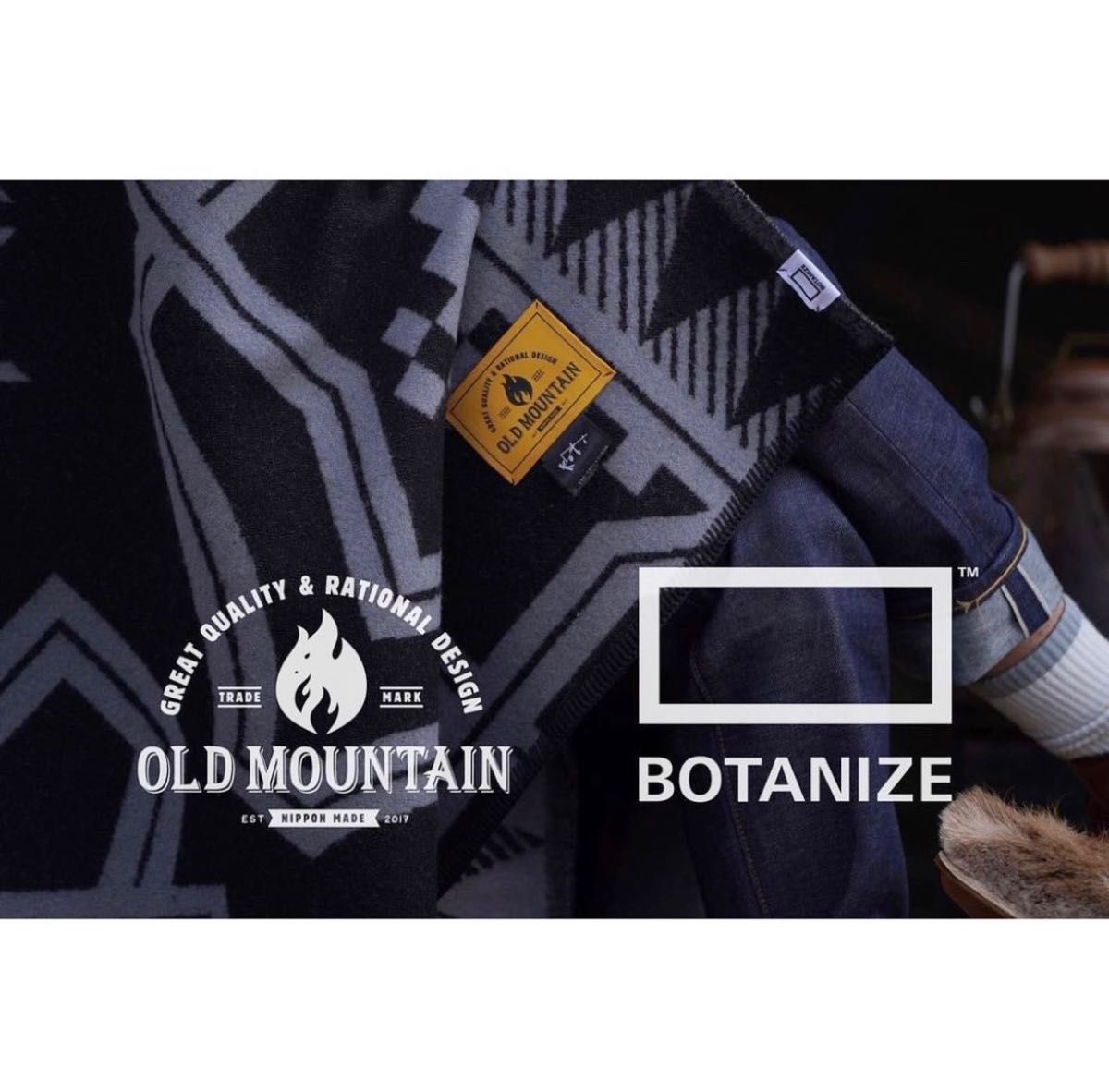 BOTANIZE×OLDMOUNTAIN×koti wool blanket-