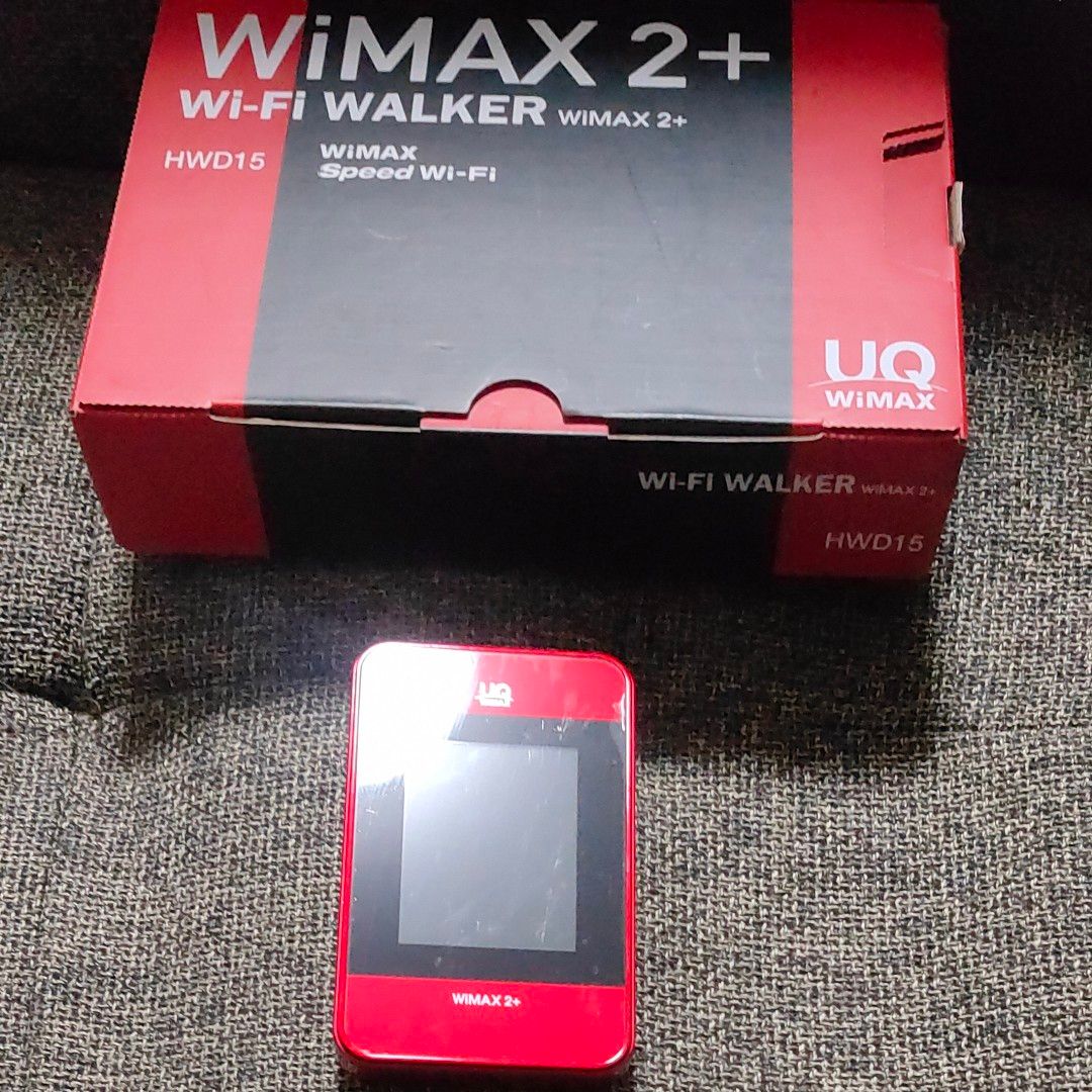 Huawei UQWiMAX版 Wi-Fi WALKER WiMAX2+ HWD15 [HWD15SRU] レッド