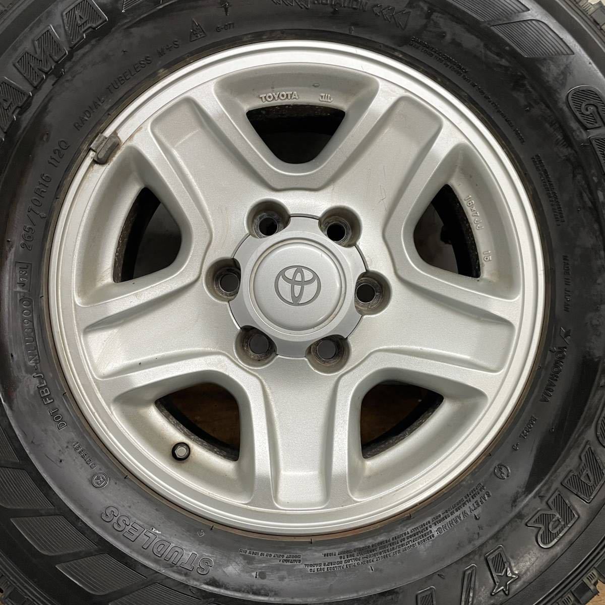 プラド ヤフオク! - トヨタ プラド 90系 265 70 R16 アルミ&スタッ