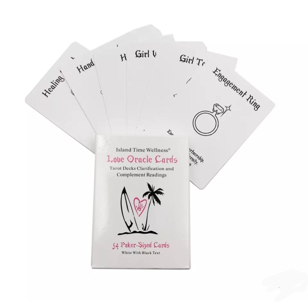 【新品未使用】ラブオラクルカード（白）シンプル可愛いキュートなカード