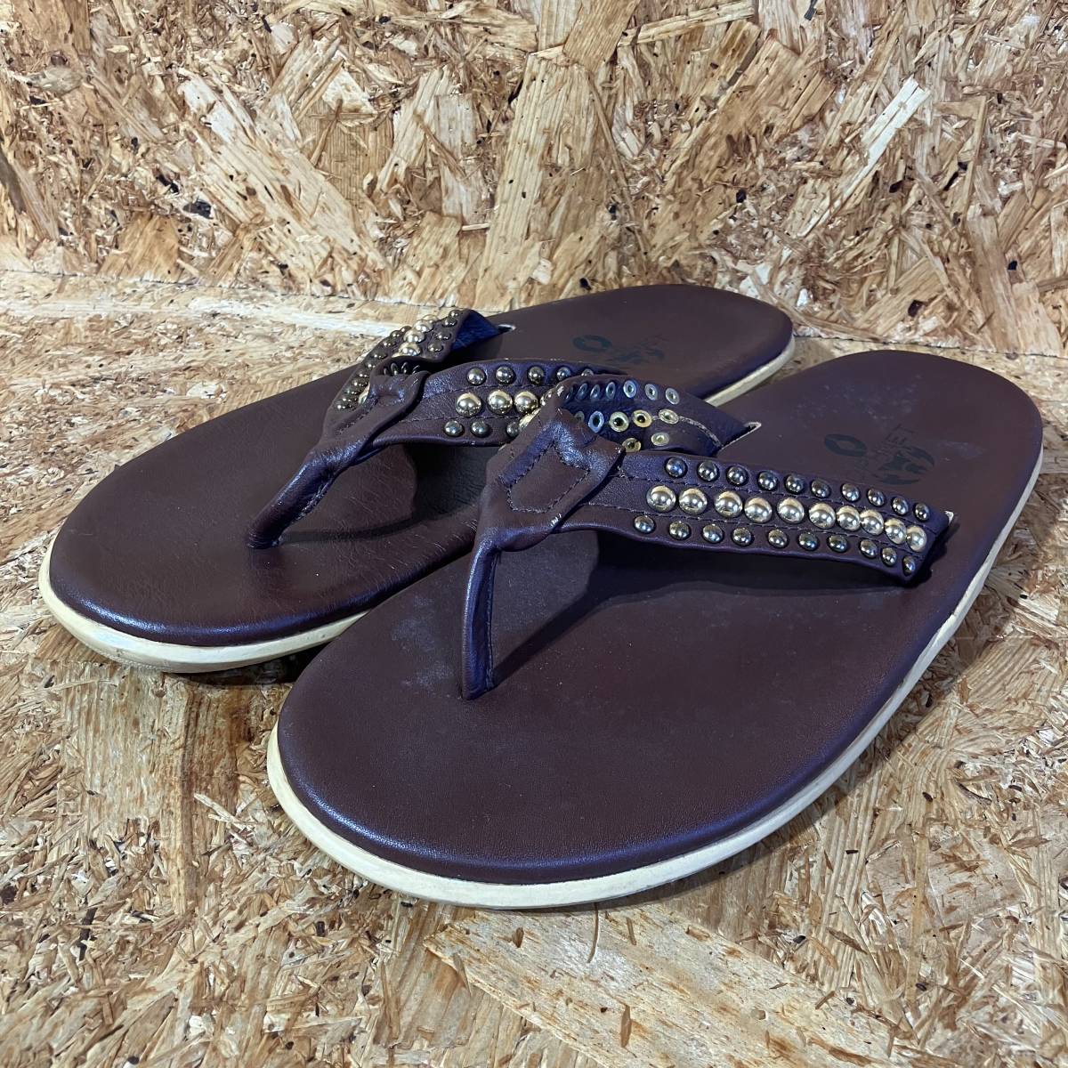 ISLAND SLIPPER SOPHNET. レザー スタッズ サンダル 9 コラボ 別注 限定 アイランド スリッパー SOPH. ソフ ネット