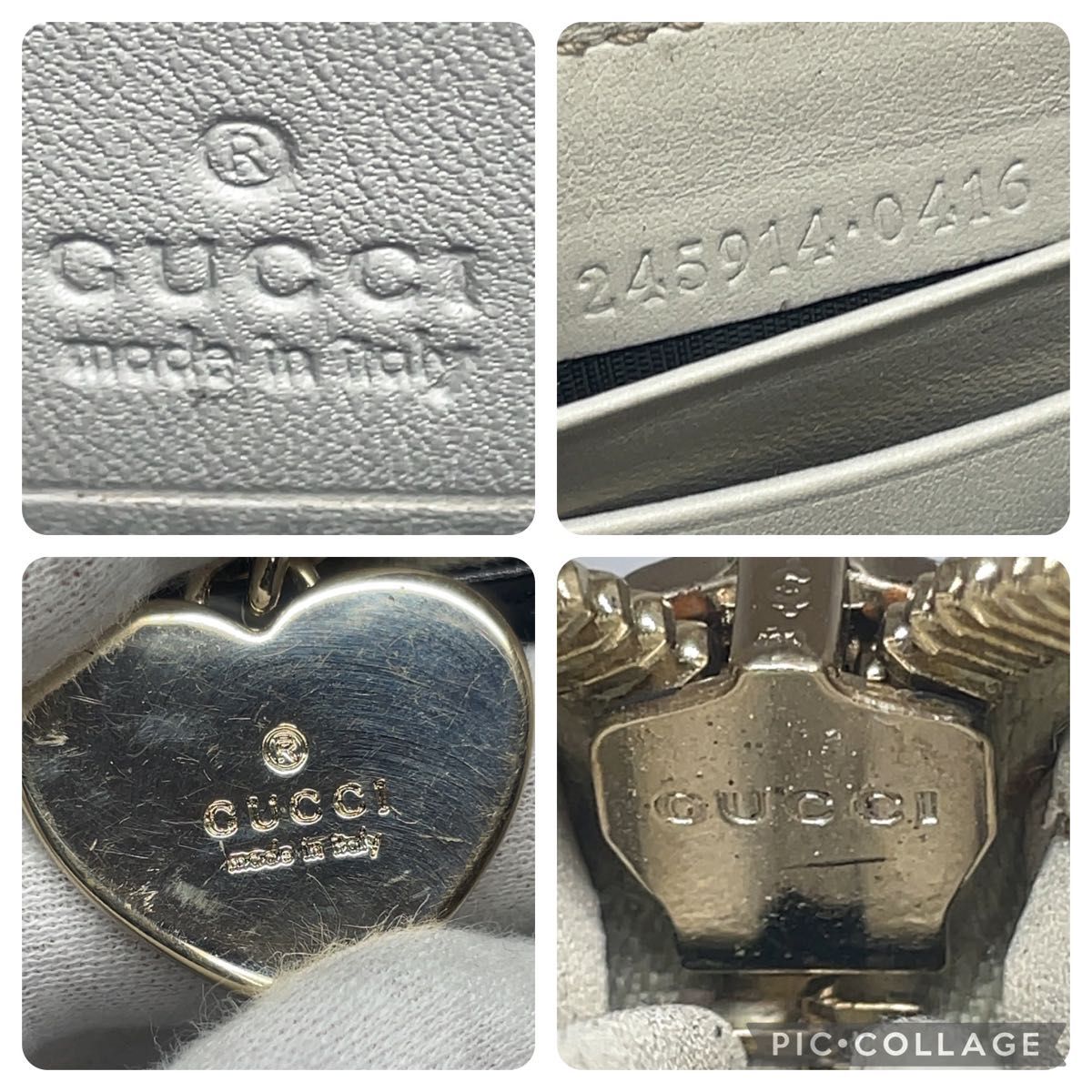 116 極美品 GUCCI グッチ シマ GG ラウンドファスナー 長財布