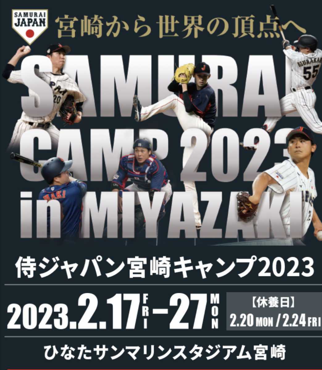 侍ジャパン宮崎キャンプ　 ２月１８日（土）　自由席２枚セット_画像1