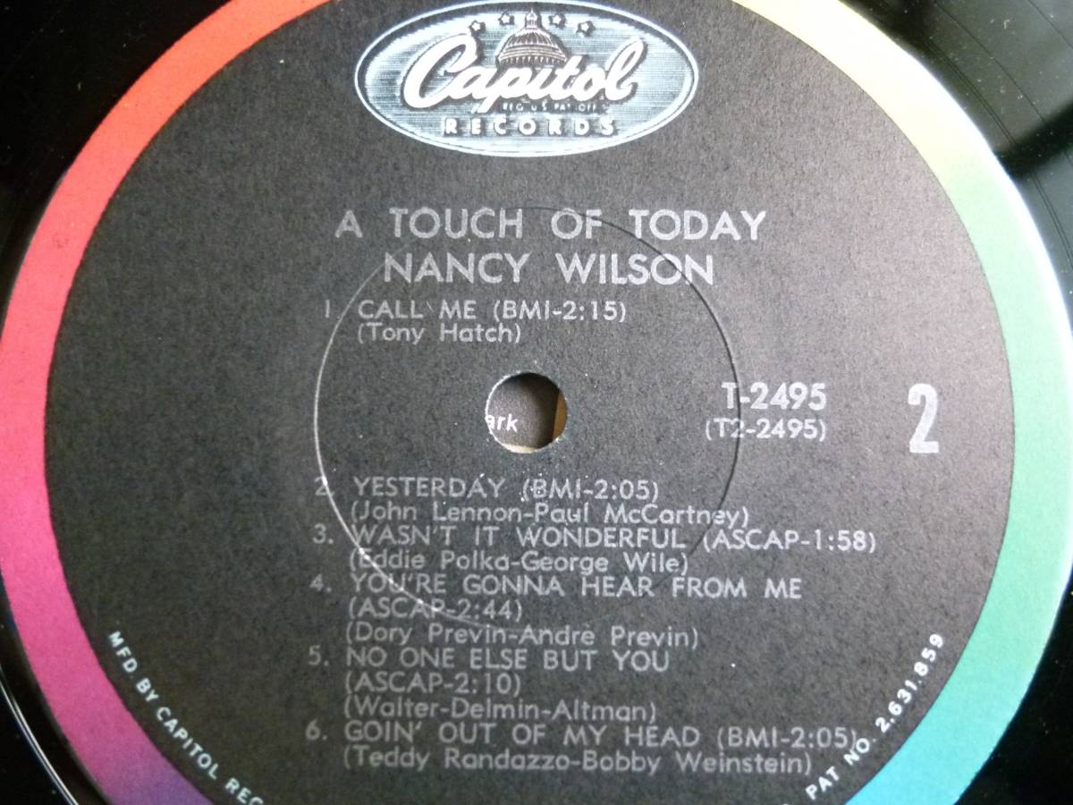 Nancy Wilson『A Touch Of Today』LP_画像4