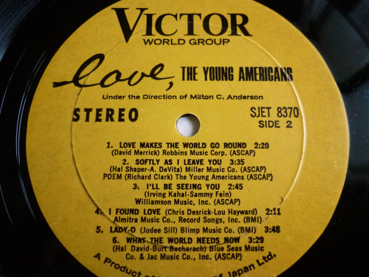 重厚系濃密Harmony＆CCM系Soft Rock傑作盤!!【試聴!!!】The Young Americans『Love』LP Soft Rock ソフトロック