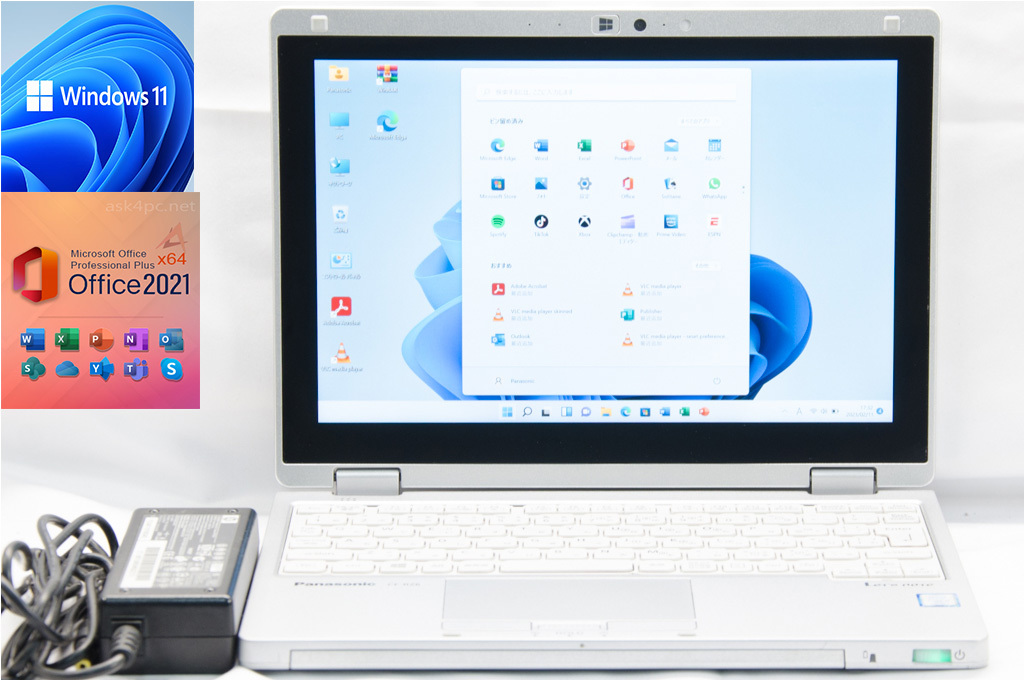 海外輸入】 Panasonicタッチパネル 2in1PC/タブレット第7世代i5 2017年