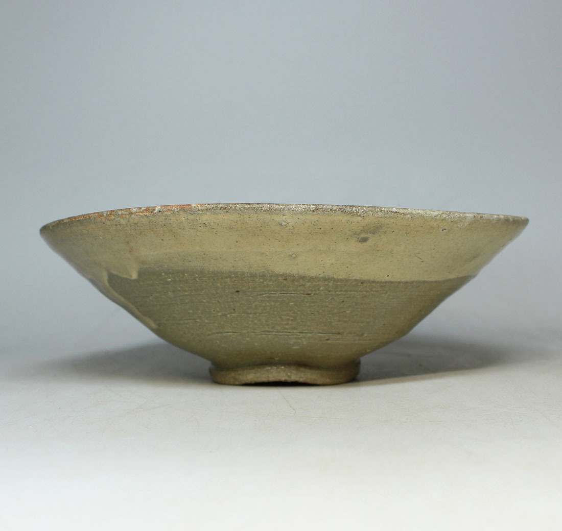 本物李朝初期渓龍山無地刷毛目茶碗粉青沙器-日本代購代Bid第一推介