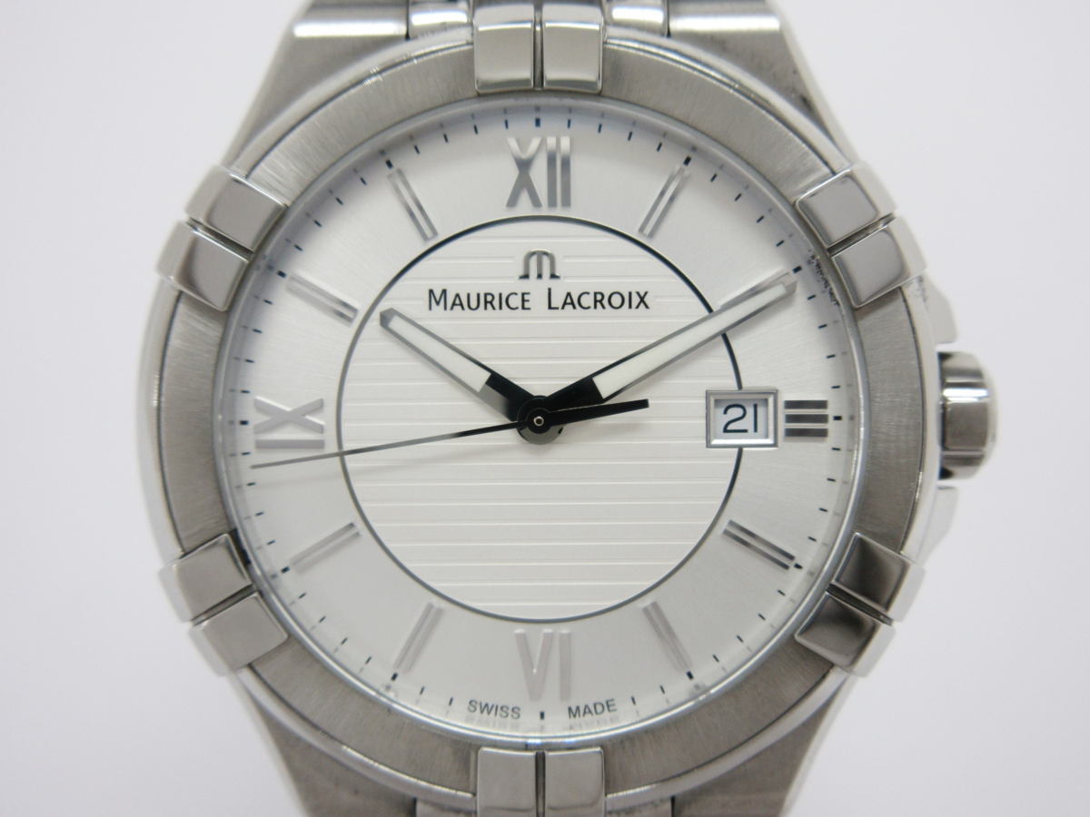 * Maurice Lacroix Icon Date AI1008-SS001-130-1 men's quartz * guarantee attaching![88943]