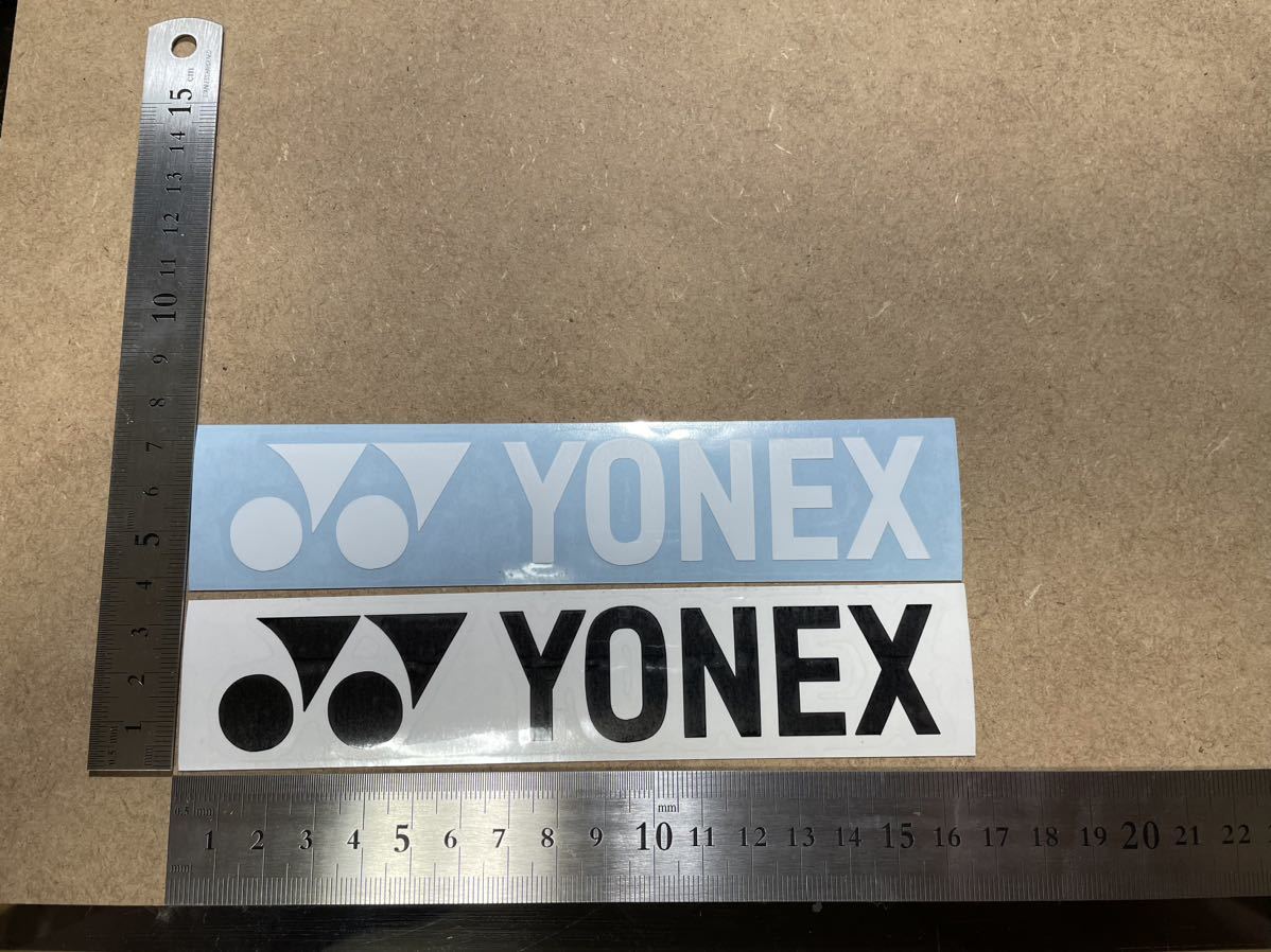 Yahoo!オークション - ヨネックス yonex カッティング ステッカー 白黒2枚