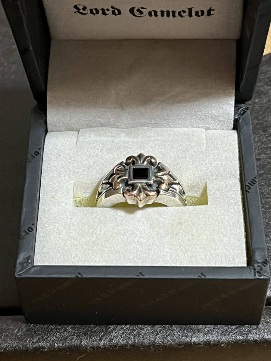Lord Camelot Lord Camelot LC687 ONYX sterling silver 925 Royal silver onyx custom ring #9 regular goods 