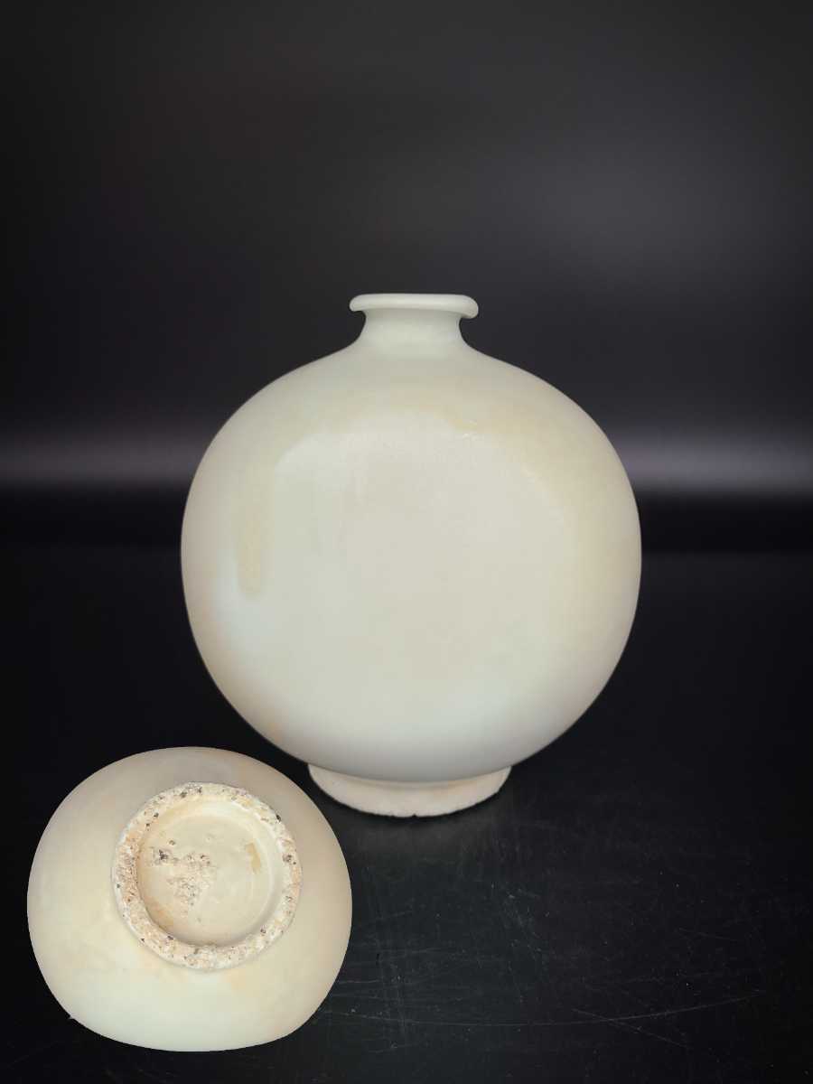 李朝白磁壺 朝鮮王朝時代検:骨董品.茶道具.丸壷.古美術.アンティーク