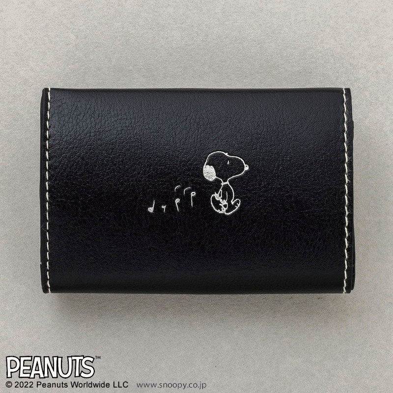 【 送料無料 】＠Loppi・ HMV・Lawson限定・宝島社 SNOOPY TINY WALLET BOOK 極小財布 BLACK スヌーピーウォレット！_画像3