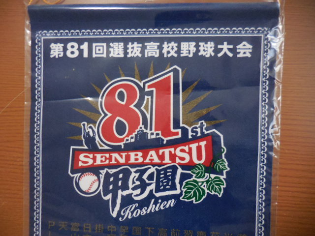 2009年 第81回 選抜高校野球大会 全出場校 記念 ペナント 未使用品_画像2