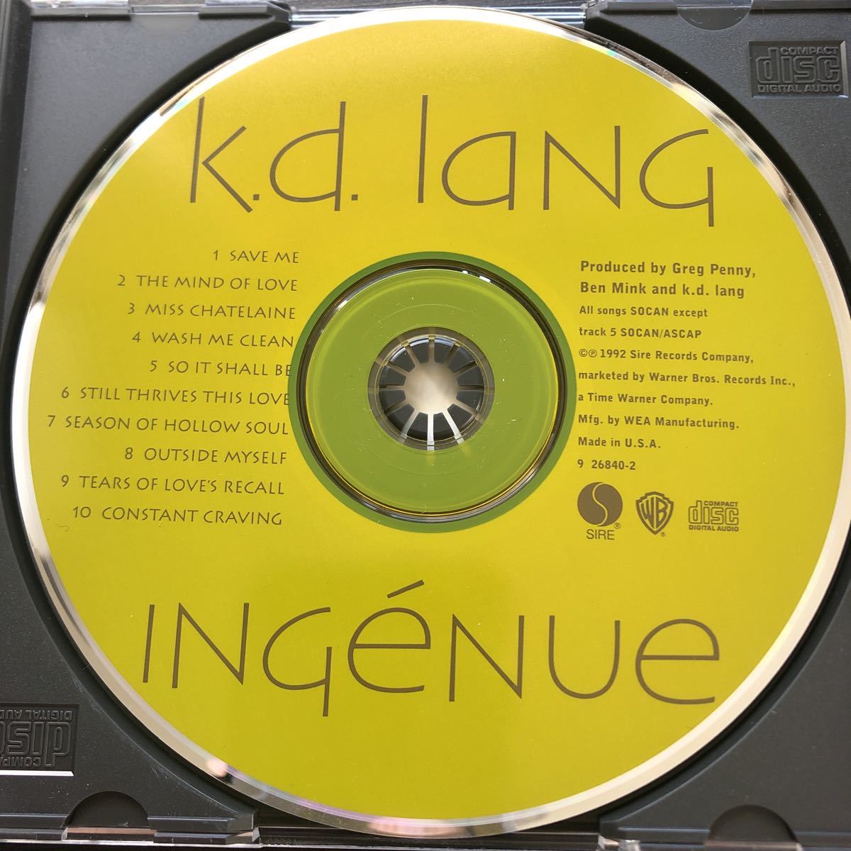 CD／k.d.ラング／Ingenue／輸入盤／カントリー_画像3