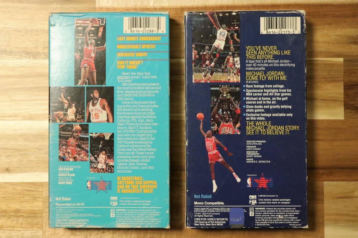 VHS NBA AWESOME ENDINGS MJ COME FLY WITH ME ２本 ☆ JORDAN マイケルジョーダン ビデオテープ バスケの画像2