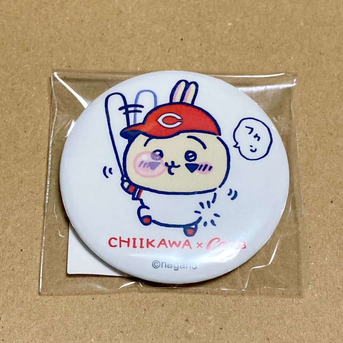 ちいかわ 広島東洋 カープ コラボ 缶バッジ うさぎ ナガノ ちいかわ 広島東洋 カープ コラボ 缶バッジ うさぎ ナガノ