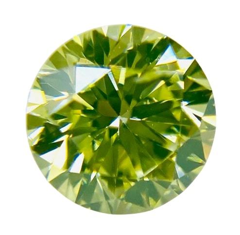 即日発送】 FANCY GREEN RD/RT1905/CGL 0.485ct YELLOW ダイヤモンド