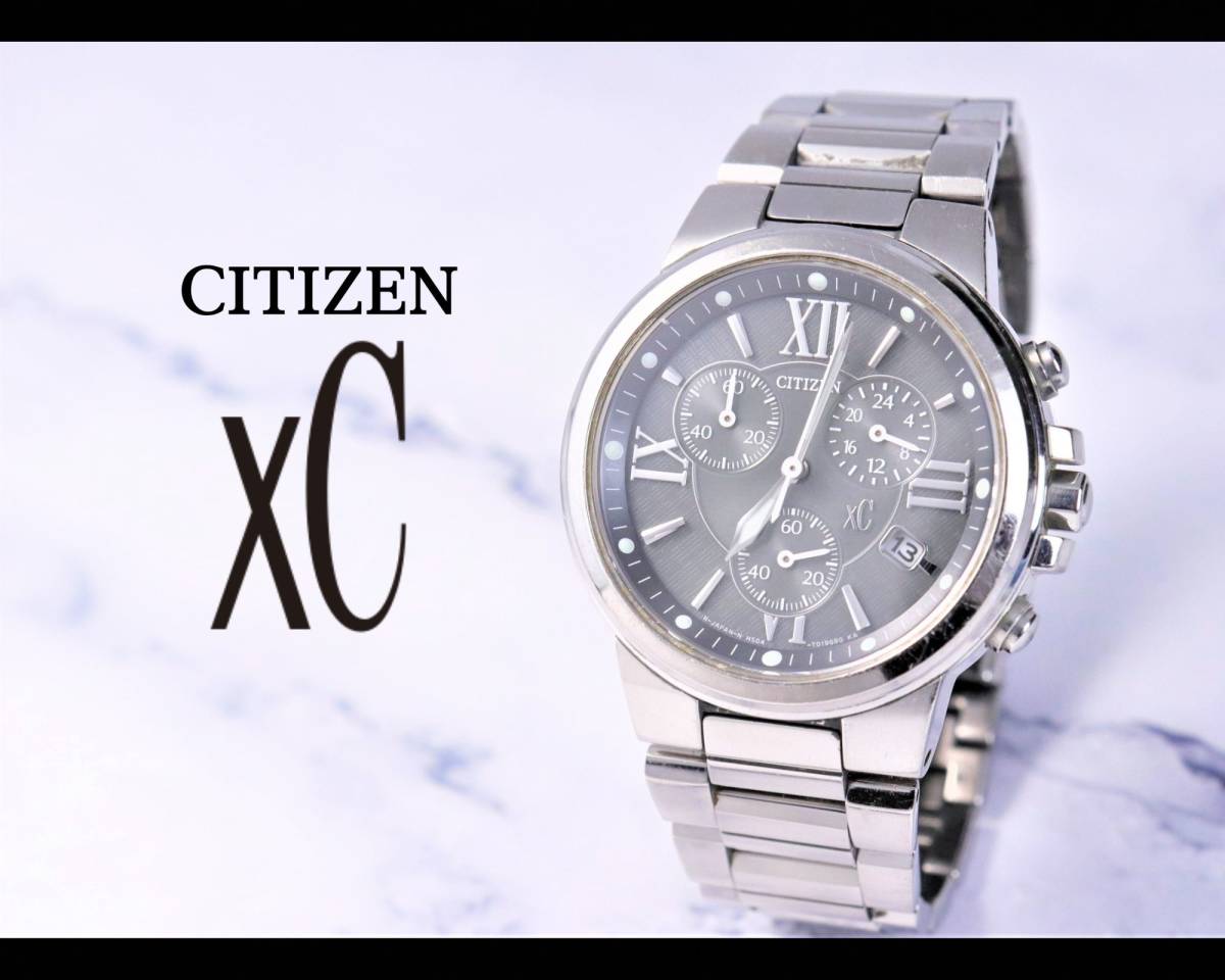 年中無休】 XC CITIZEN 美品】 【稼働品 H504-T012477 シルバーカラー