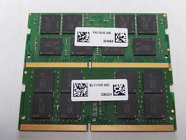 メモリ ノートパソコン用 1.20V Crucial DDR4-2133 PC4-1700 8GBx2枚 合計16GB 起動確認済みです メモリ |  nitto.osaka.jp