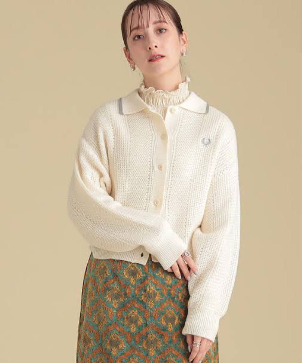 FRED PERRY × Ray BEAMS / 別注 カラー カーディガン|PayPayフリマ