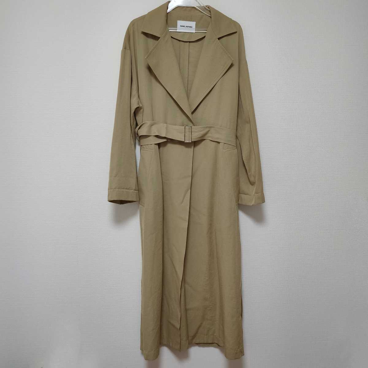 美品 EMMEL REFINES エメルリファインズ トレンチコート ベルト 美品 EMMEL REFINES エメルリファインズ トレンチコート ベルト
