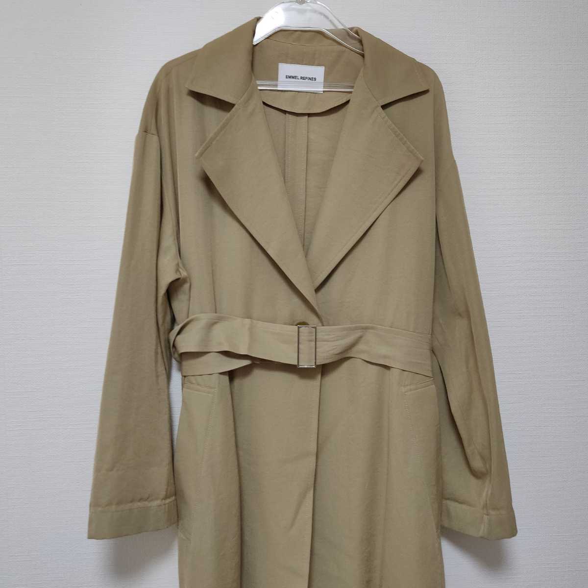 美品 EMMEL REFINES エメルリファインズ トレンチコート ベルト 美品 EMMEL REFINES エメルリファインズ トレンチコート ベルト