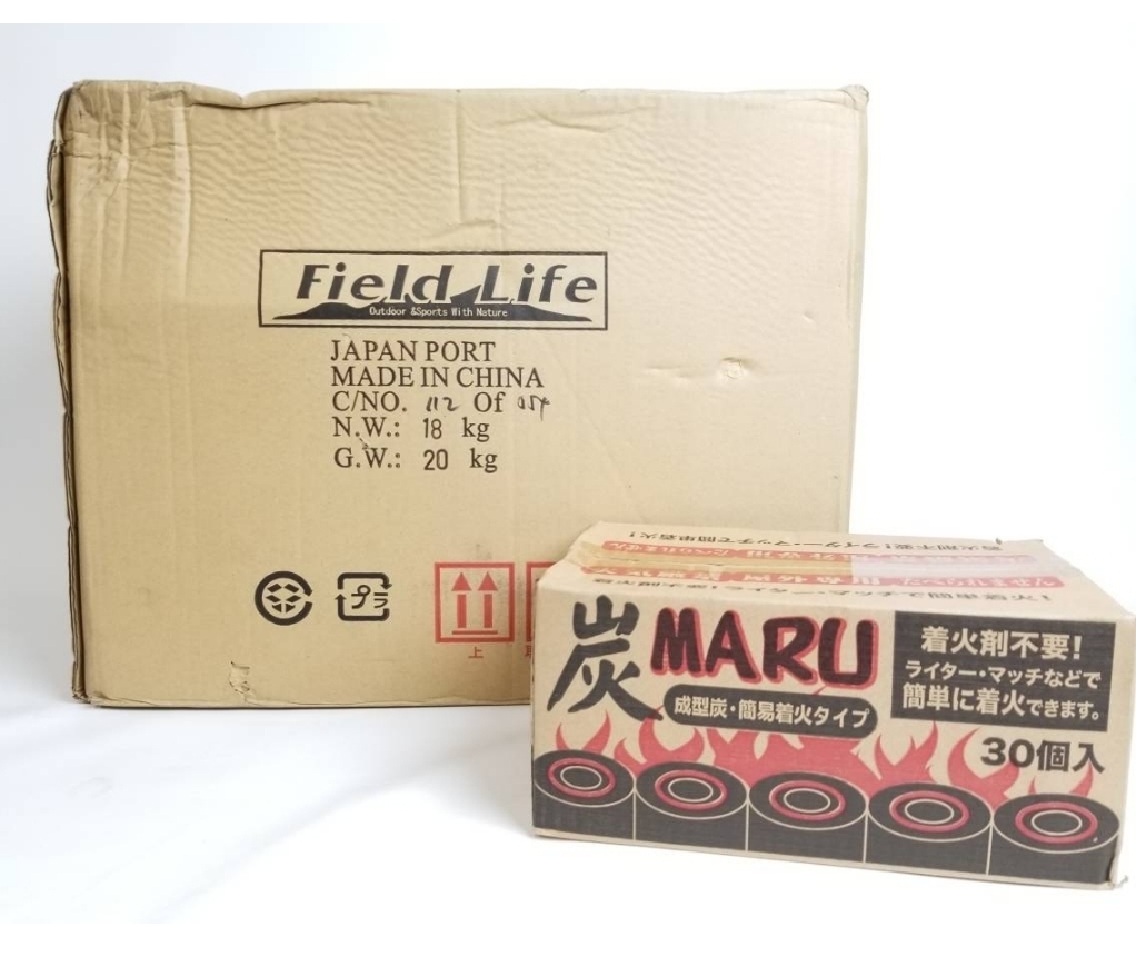  дешевый! Fujimi промышленность уголь MARU OF-FU30P 30 штук входит / коробка × 9 коробка комплект барбекю Solo кемпинг один человек yakiniku BBQ