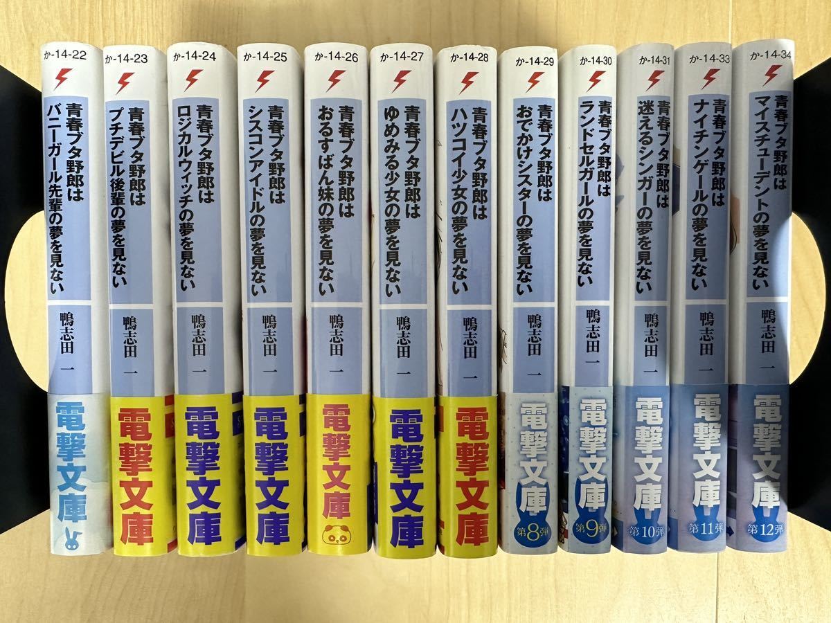 鴨志田一 青春ブタ野郎シリーズ 1巻-12巻 全巻初版 帯付き 美品 鴨志田一 青春ブタ野郎シリーズ 1巻-12巻 全巻初版 帯付き 美品