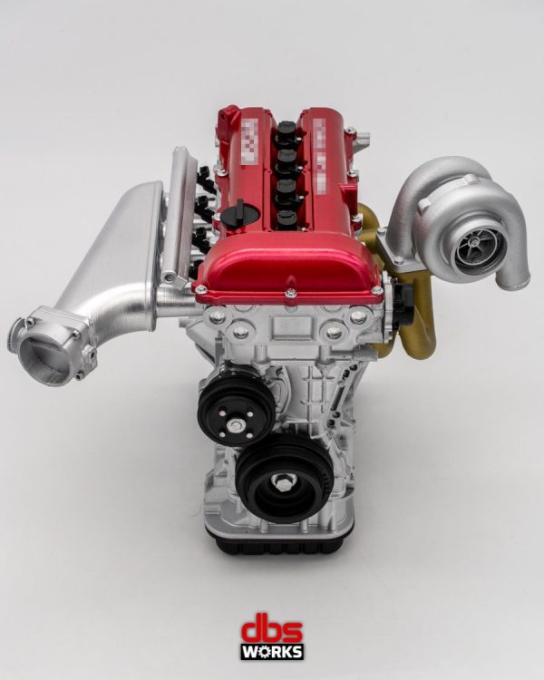 日産　シルビア　1/4 SR20DET S13 レッドトップ スケール エンジン 組み立て済み - ターボ付き - レッド_画像5
