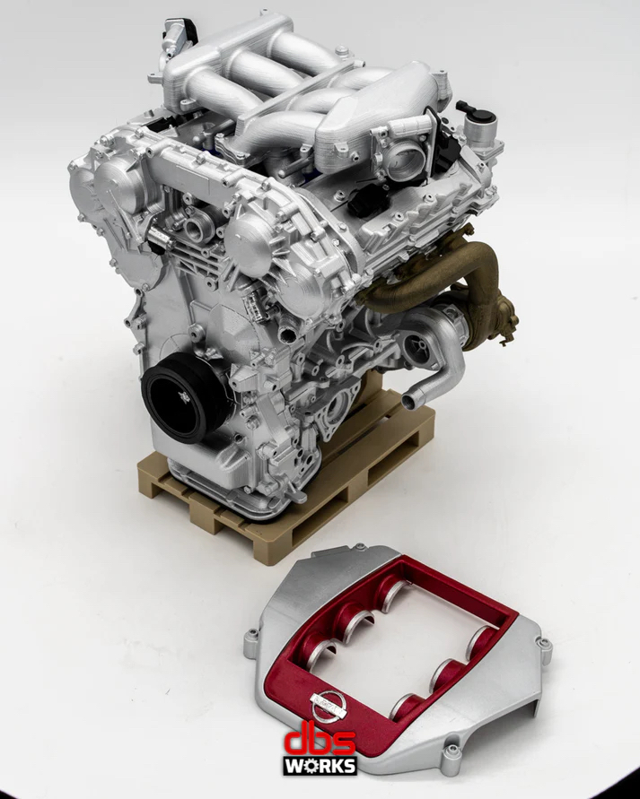 日産 GT-R/R35 1/4 VR38DETT スケールエンジン 組み立て済み
