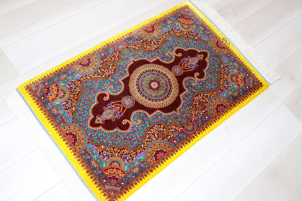 おすすめ品]最高級 手織り アルバル工房最新作 証明書付 ペルシャ絨毯