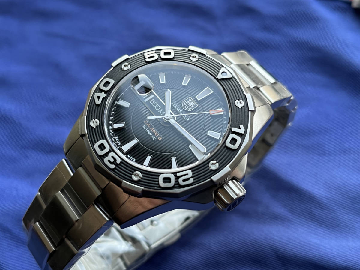TAG HEUER・タグホイヤー・ アクアレーサー 500M防水・キャリバー5