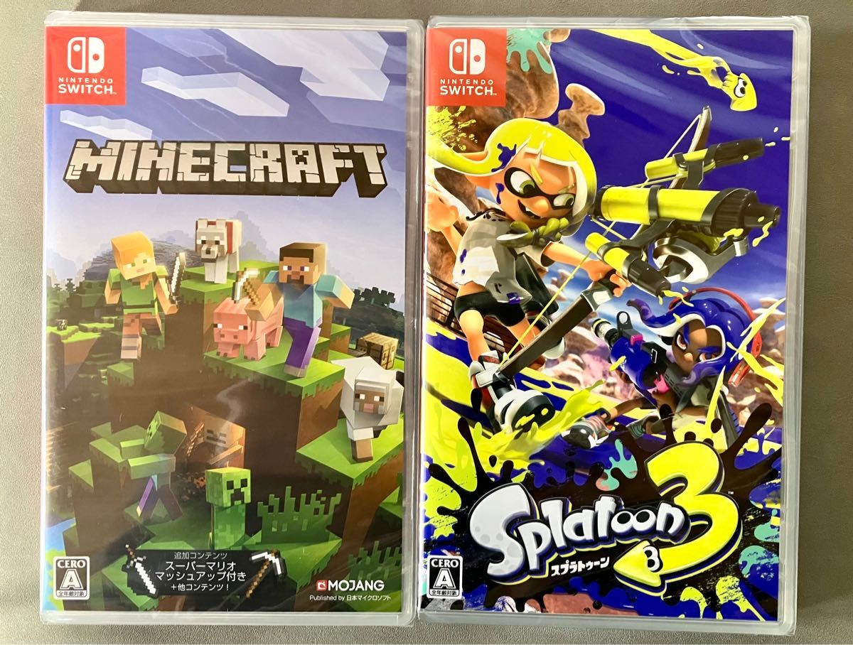 見事な スプラトゥーン3とMinecraftのセット 家庭用ゲームソフト