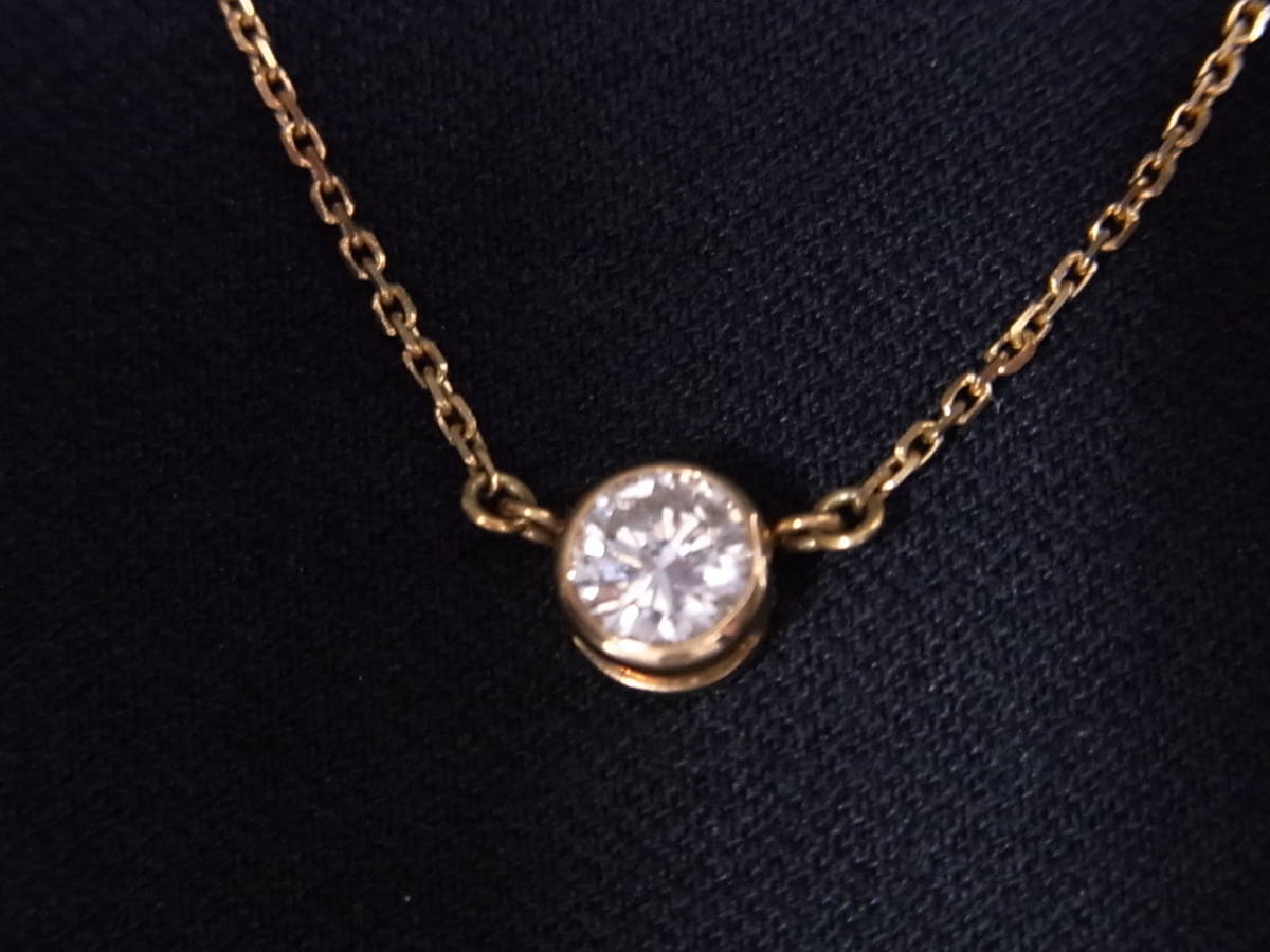 国内外の人気 Pt850 天然ダイヤモンドプチネックレス D0.48ct 41cm 2.9