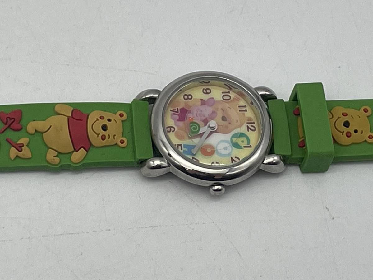 Disney Disney Pooh Pooh child * for girl wristwatch operation no check present condition guarantee less 