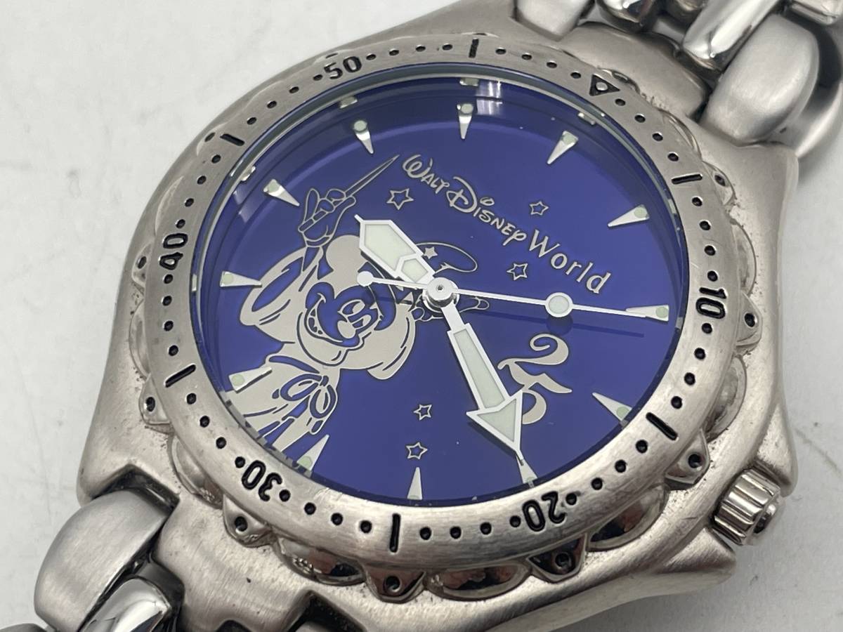 ディズニーワールド25周年記念　アニバーサリー5000本限定モデル　メンズ腕時計　稼働品