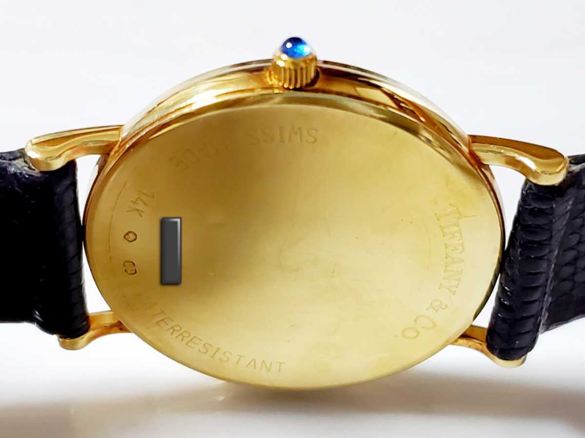 レア☆TIFFANY&Co. ティファニー 高級紳士用腕時計 14K YG 金無垢