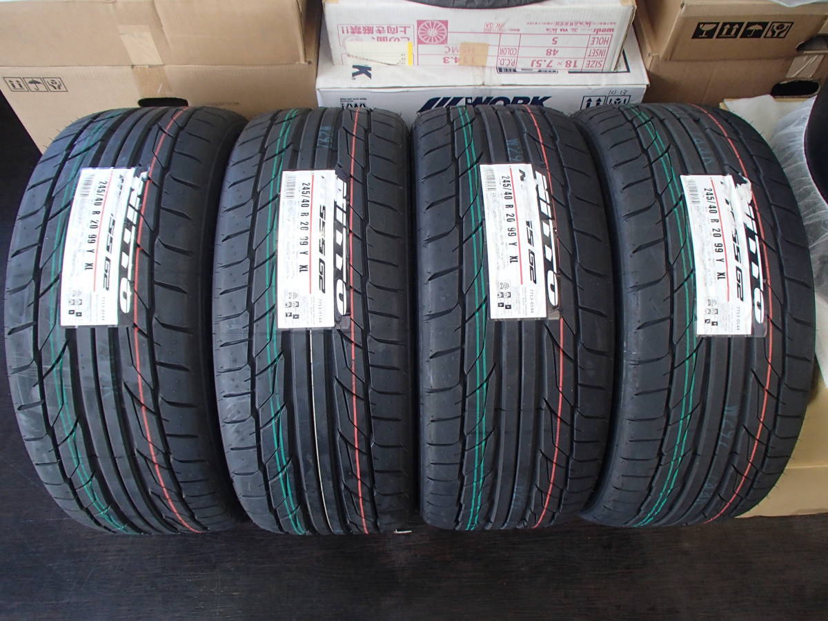 ◆国産新品◆245/40-20(245/40R20)99Y XL◆ニットー NITTO NT555G2◆4本価格◆新品取寄 店頭交換OK アルファード/ヴェルファイア_画像1