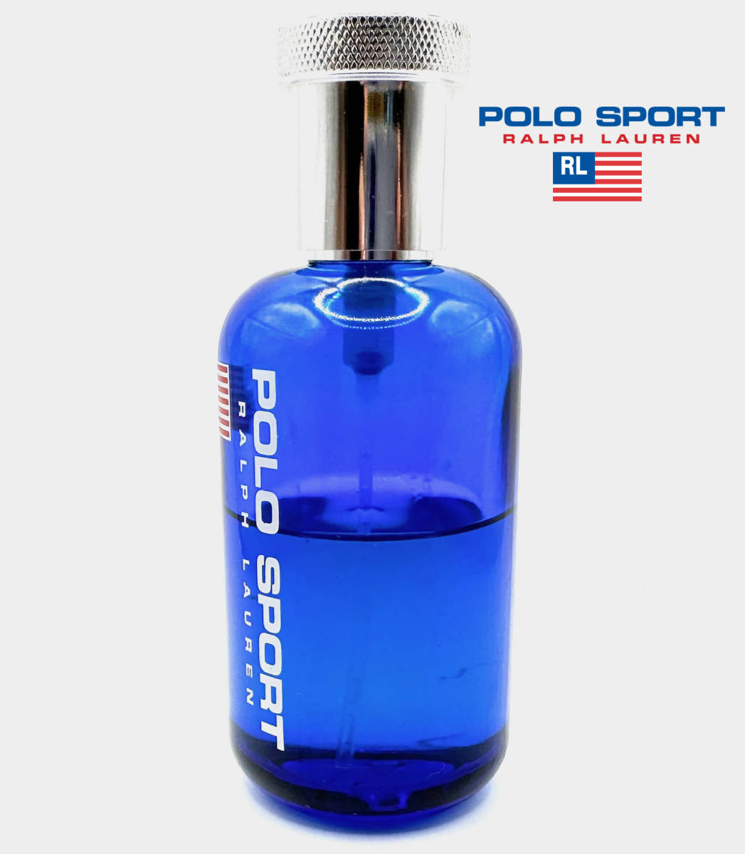 ★ラルフローレン香水 ・POLO SPORT EAU DE TOILETTE NATURAL SPRAY 75ml・★展示USED/残量 約50ml以上/地下倉庫保管品/箱無_画像4