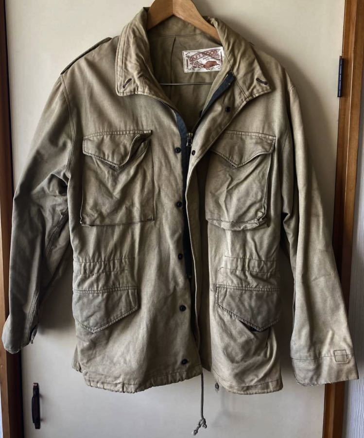 OUT DOOR vintage M-65 ミリタリージャケット ハーフコートJACKET_画像4