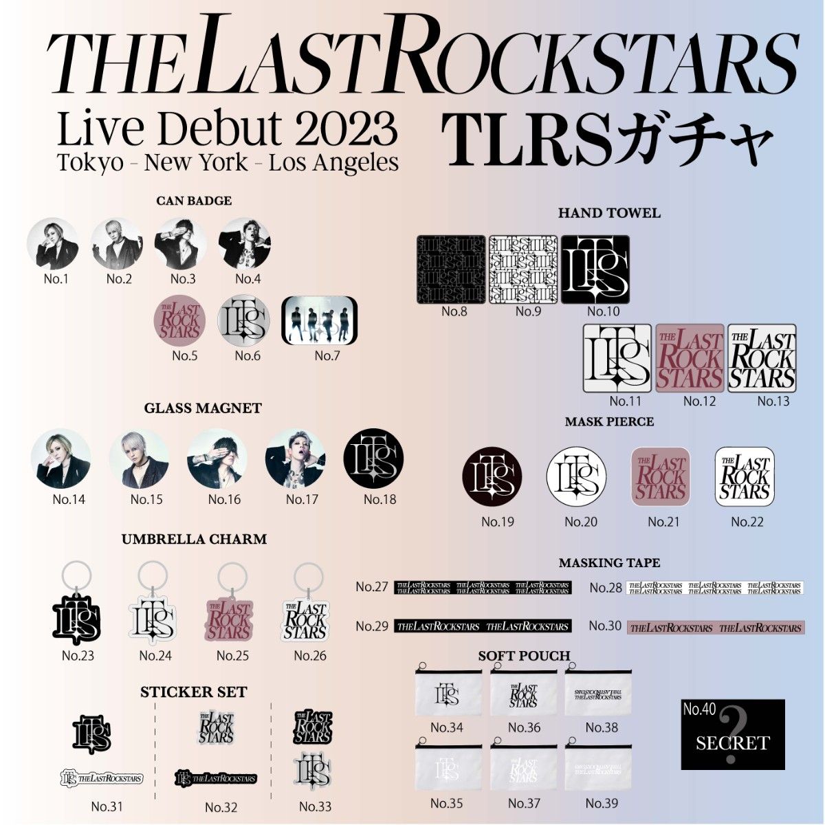 THE LAST ROCKSTARS会場限定 TLRSガチャ  2点セット