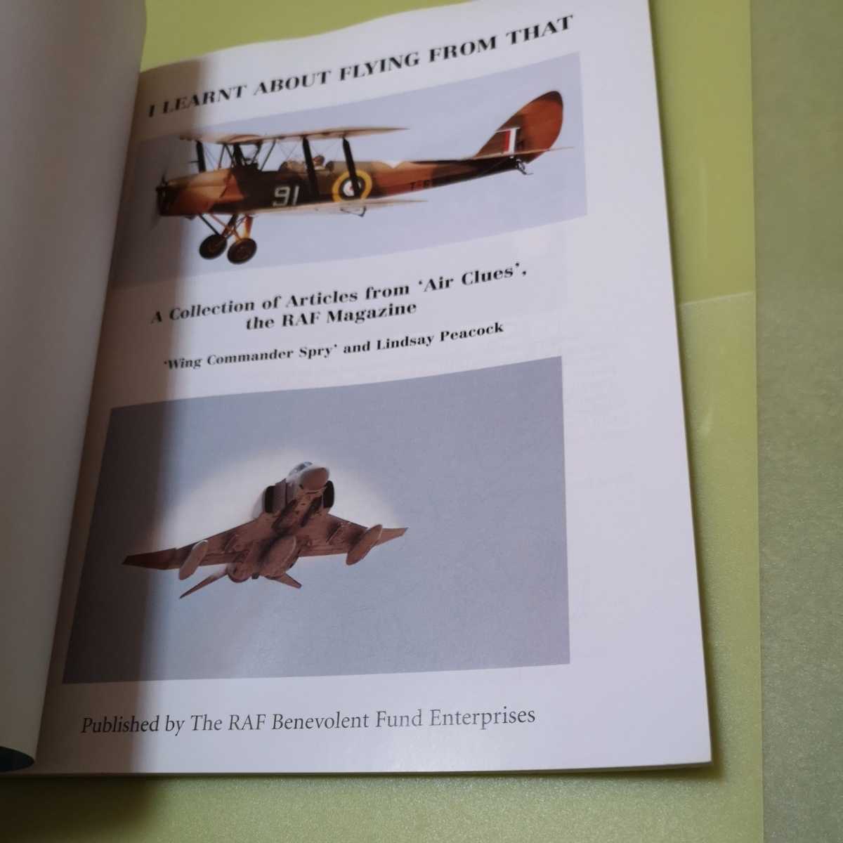 ◎航空機関連の英語本　I Learnt about Flying from That: Collection of Articles from Air Clues, the RAF Magazine英語版_画像3