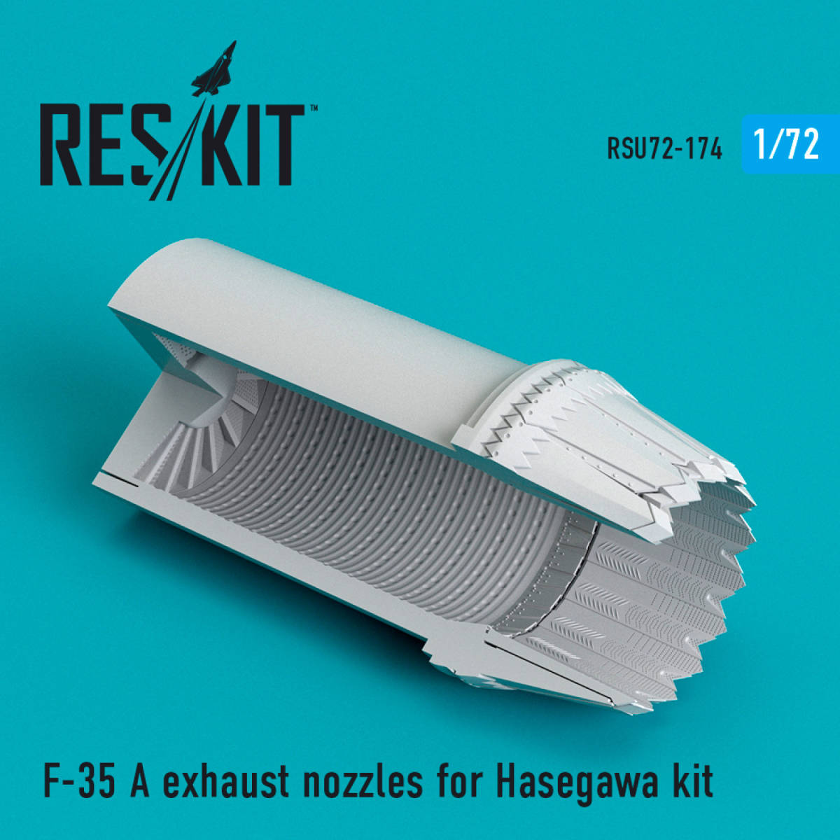 ◆◇RESKIT【RSU72-0174】1/72 F-35AライトニングII 排気ノズル(ハセガワ用)◇◆　_画像1