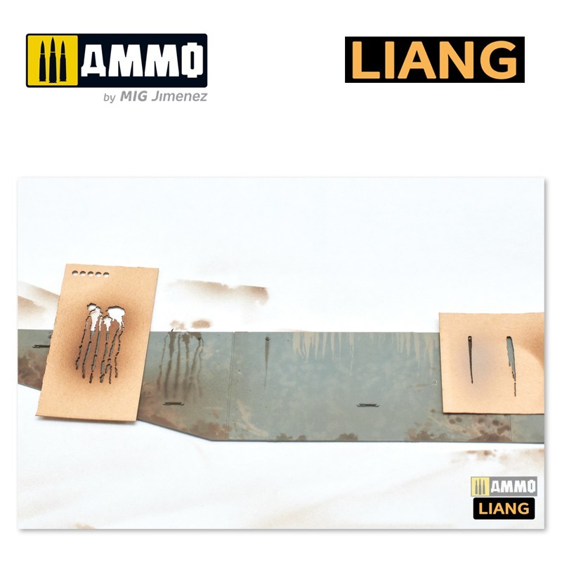 ◆◇LIANG Model【LIANG-0002】エアブラシ用サビ垂れ/雨垂れステンシル （1/35・1/48・1/72）◇◆_画像5